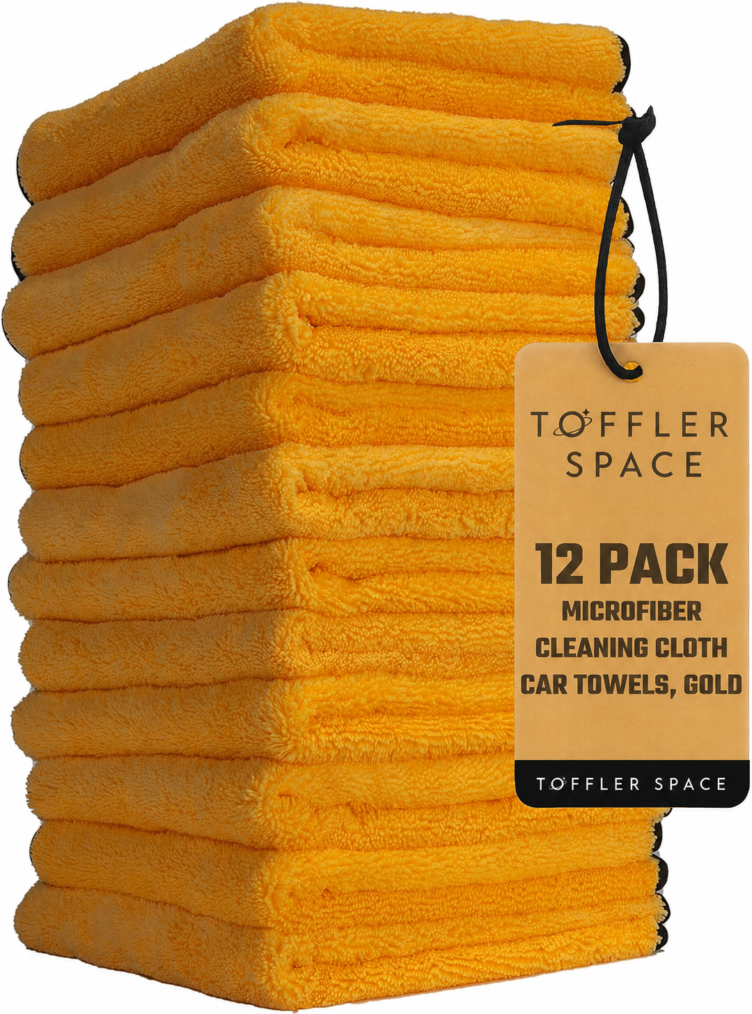 Toffler Space - Premium Microfiber Towels, 12-Pack