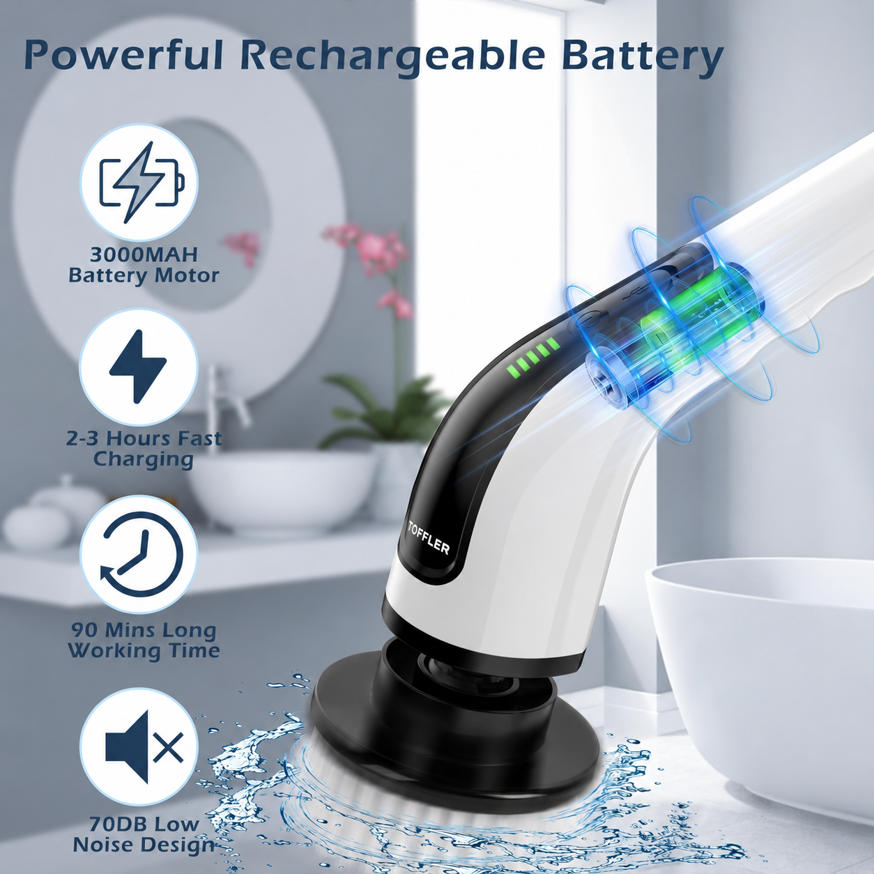 Toffler Space - Cordless Electric Spin Scrubber